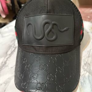 Black Cap with Snake Logo